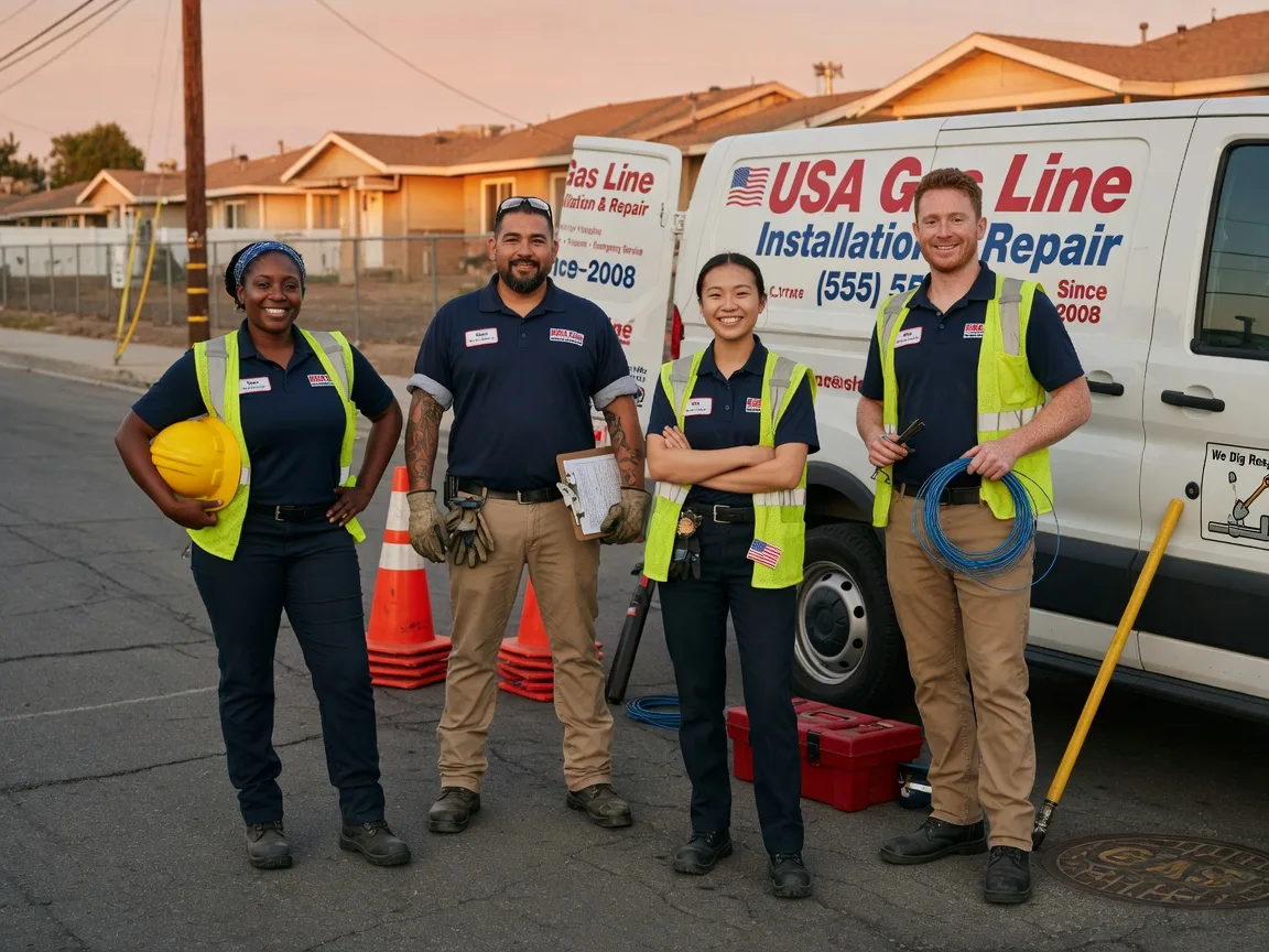 Gas Line Installation company in Hustontown, PA